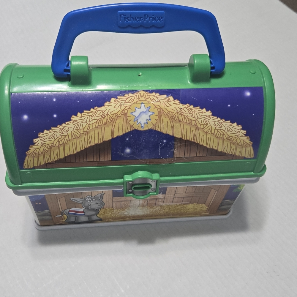 Fisher Price Little People Christmas Nativity Carrying Case & Figures BONUS book - Picture 3 of 11